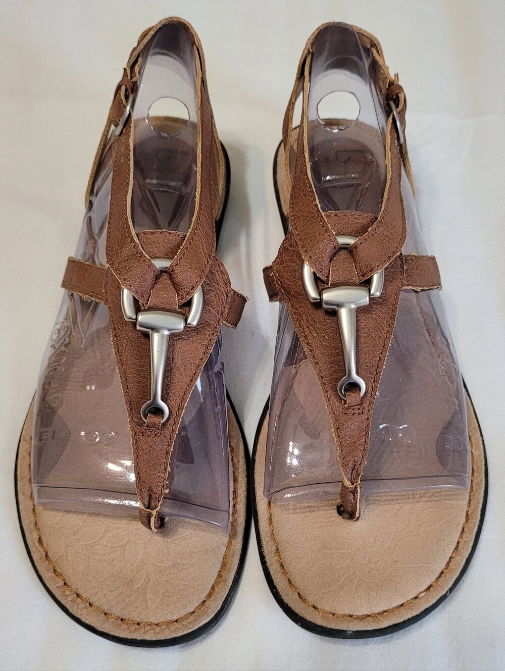 B.O.C Born Strappy Casual Sandals - Sz 8, Tan/Brown, EUC